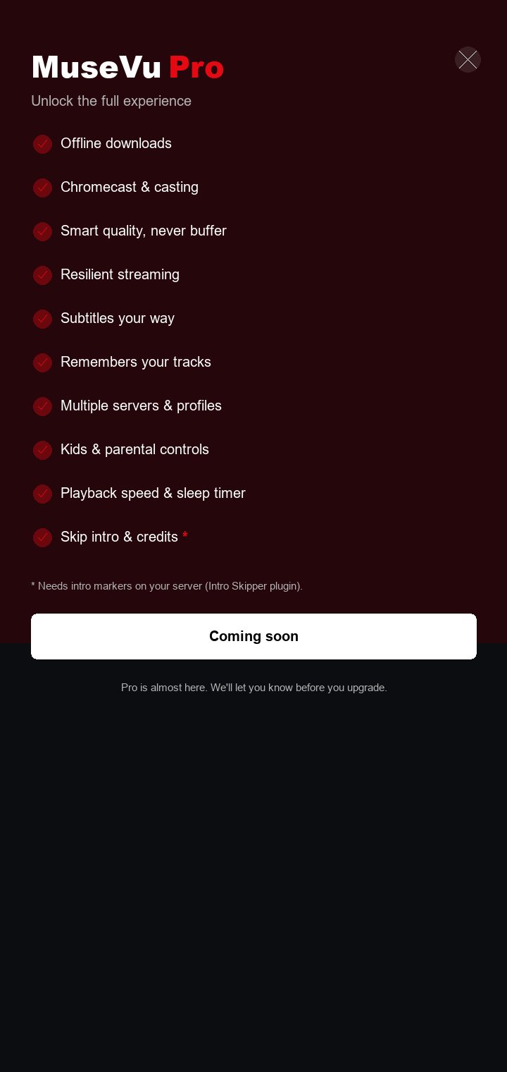 MuseVu Pro. The full experience