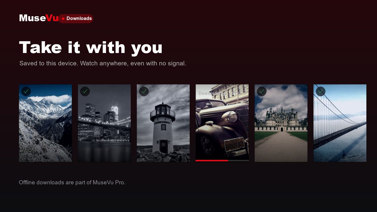 Take it offline. Downloads for the road